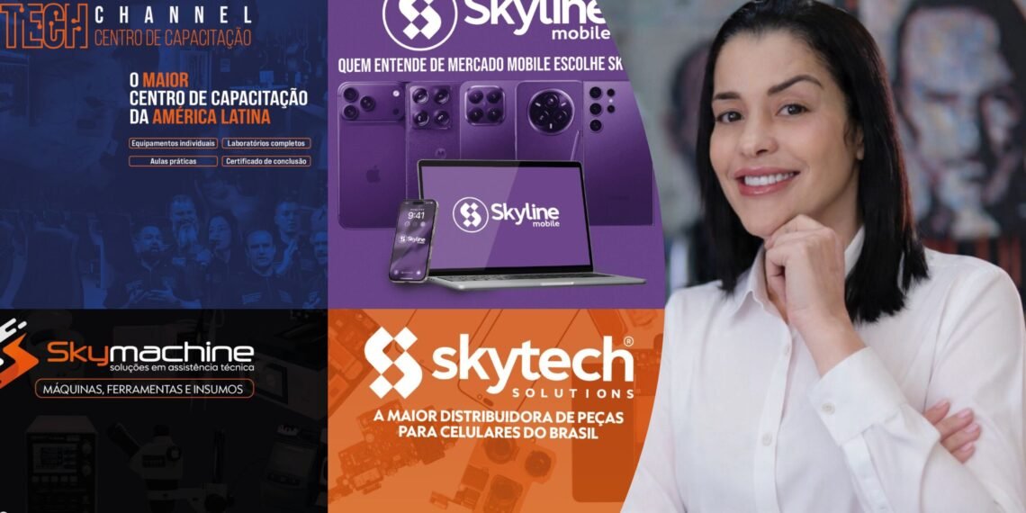 Michelle Menhem confirma presença na Brazil Mobile com stand das empresas Skytech, Skymachine, Tech Channel e lançamento da Skyline