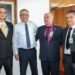 Dr. Igor Soares (delegado da FENAB), Ministro Alexandre Padilha, Dr. Jean Luís (Presidente da SBA) e Alexander da Silveira Assunção (Presidente do CNAA).